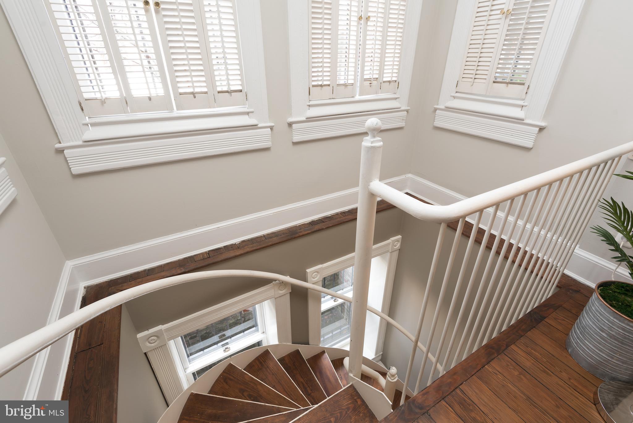 311 E Street Northeast Washington, DC 20002 - Photo 26 of 41 Spiral staircase to lower level