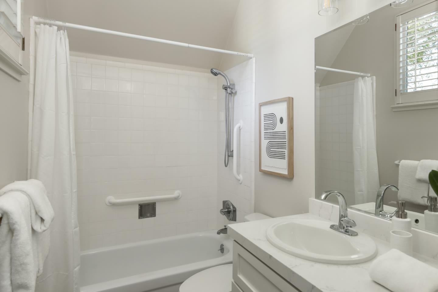 10 Farm Road Los Altos, CA 94024 - Photo 15 of 31 a bathroom with a sink toilet and shower