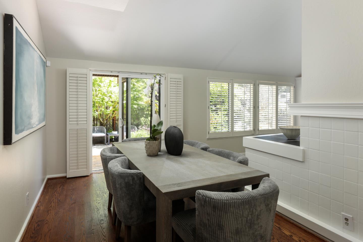 10 Farm Road Los Altos, CA 94024 - Photo 7 of 31 a view of a dining room with furniture and windows