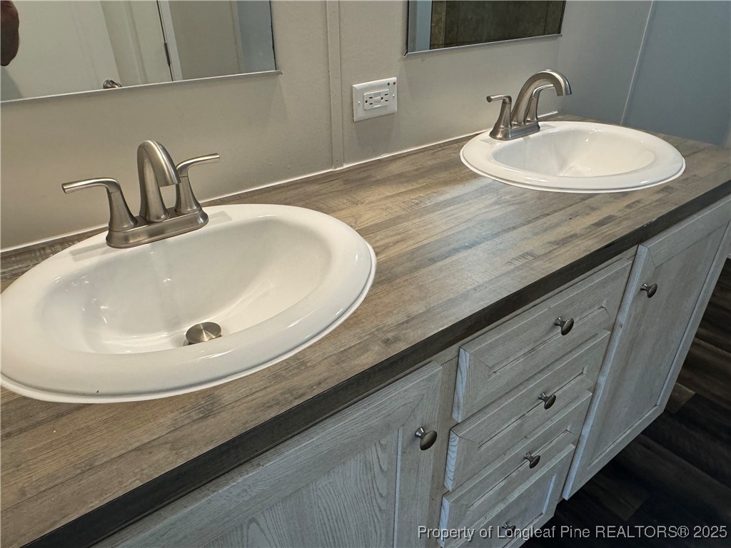 280 Cain Road St. Pauls, NC 28384 - Photo 17 of 23 a bathroom with a sink and a mirror