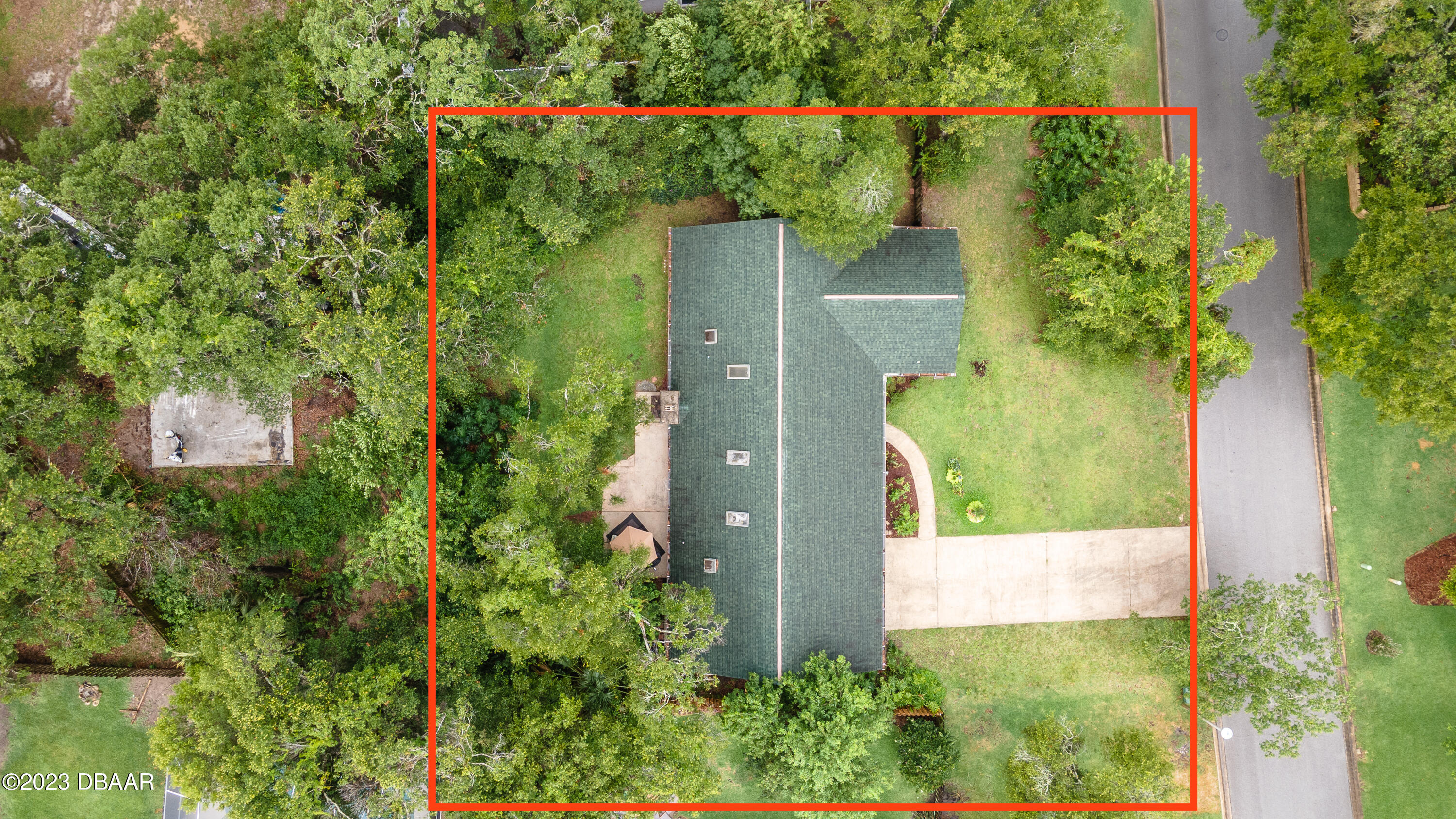 11 Eagle Drive Ormond Beach, FL 32174 - Photo 4 of 25 an aerial view of a house with a yard and garden