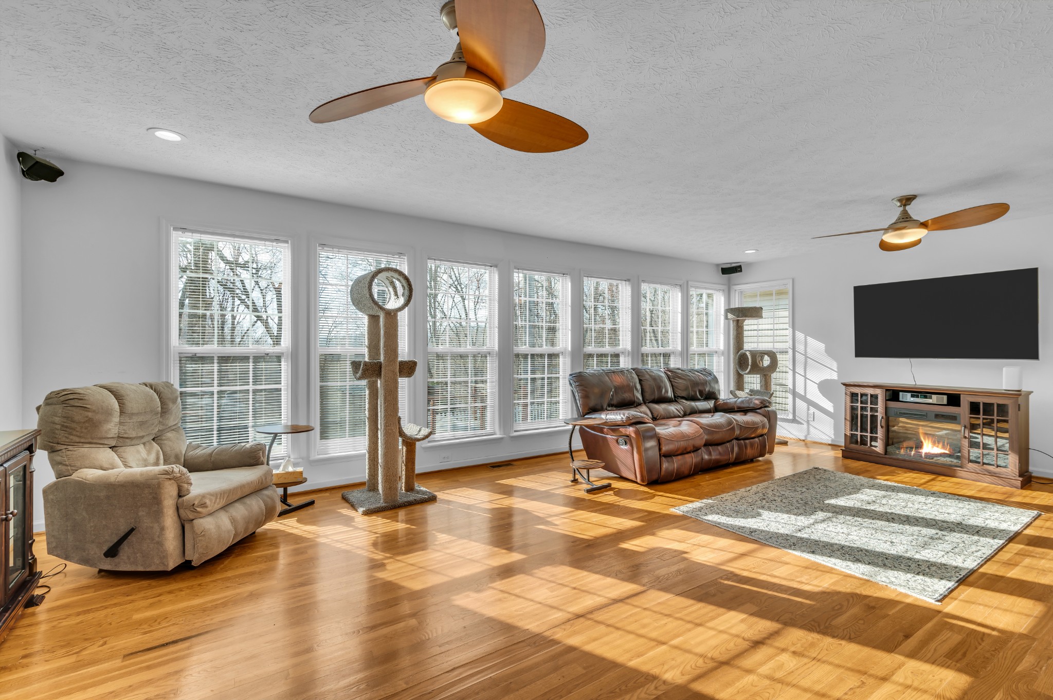672 Old Snow Hill Road Dowelltown, TN 37059 - Photo 17 of 54 a living room with furniture and a flat screen tv