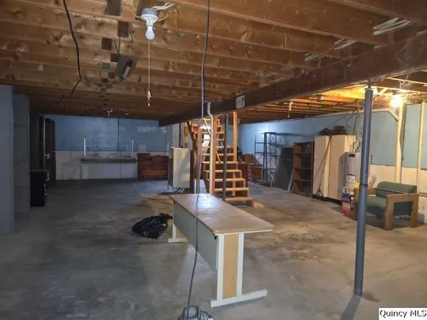 a view of storage and utility room