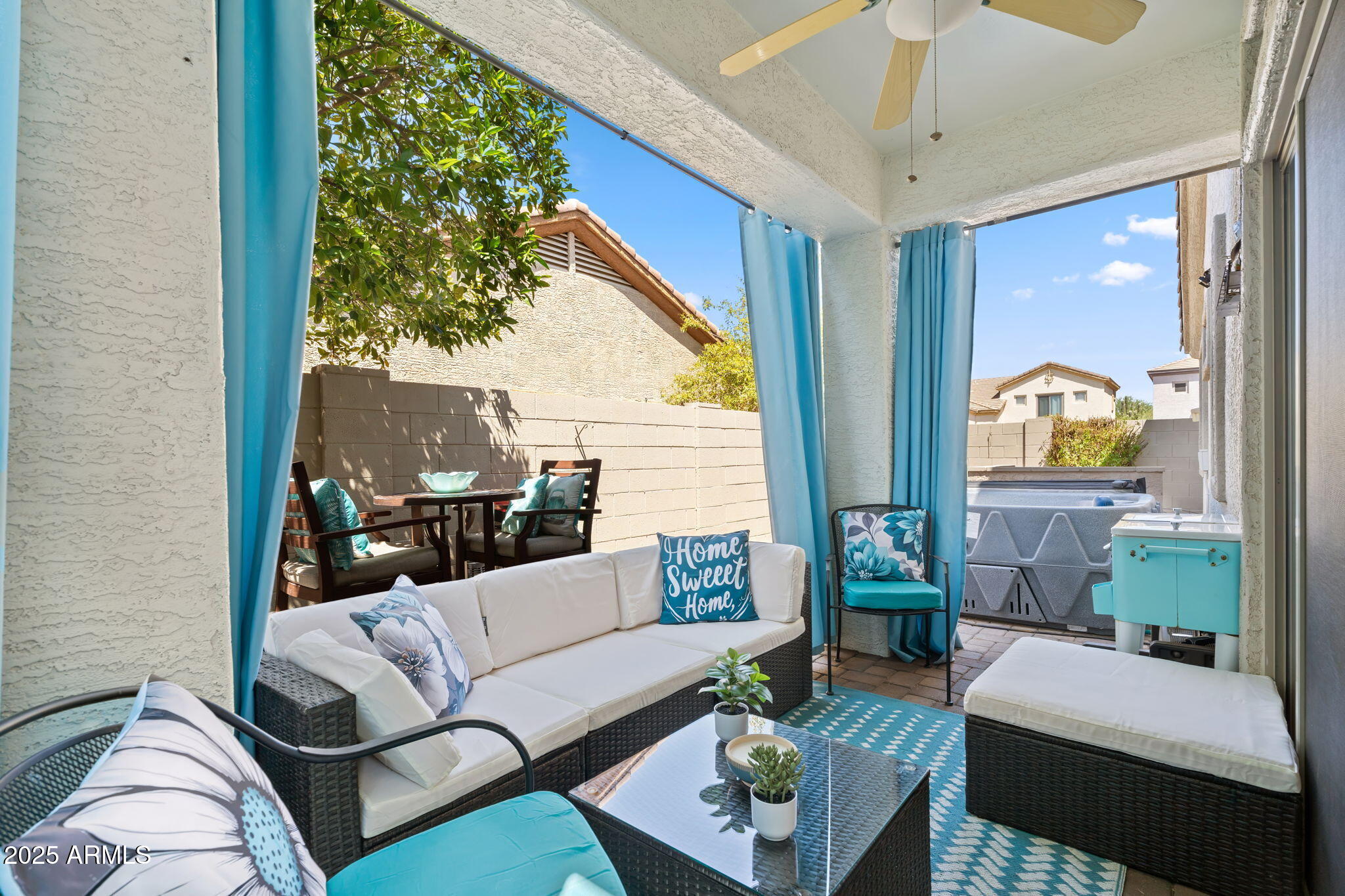 4169 East Hallihan Drive Cave Creek, AZ 85331 - Photo 4 of 13 a living room with furniture and a large window