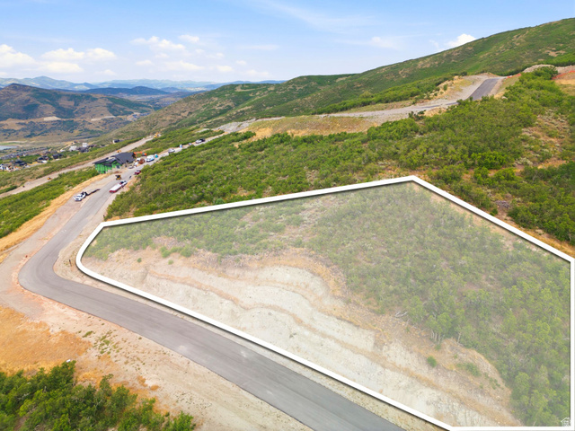 1845 East Outlaw Road, Unit 352 Hideout, UT 84036 - Photo 4 of 12 Elevated lot featuring a natural, undeveloped landscape and paved road frontage