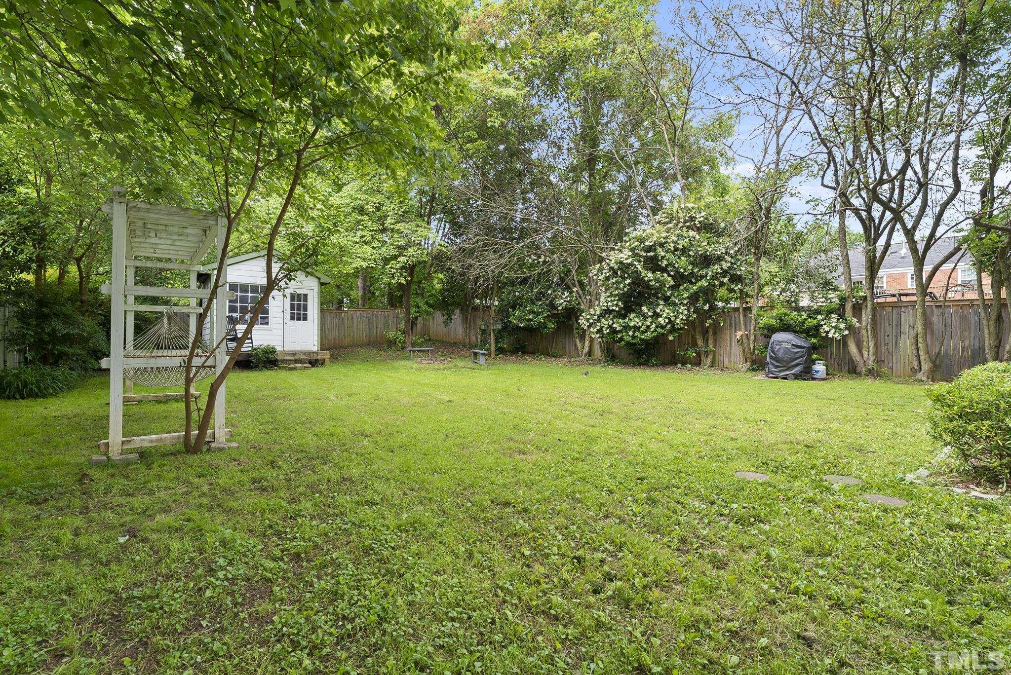 808 Young Street Raleigh, NC 27608 - Photo 19 of 26 a view of a yard with a house