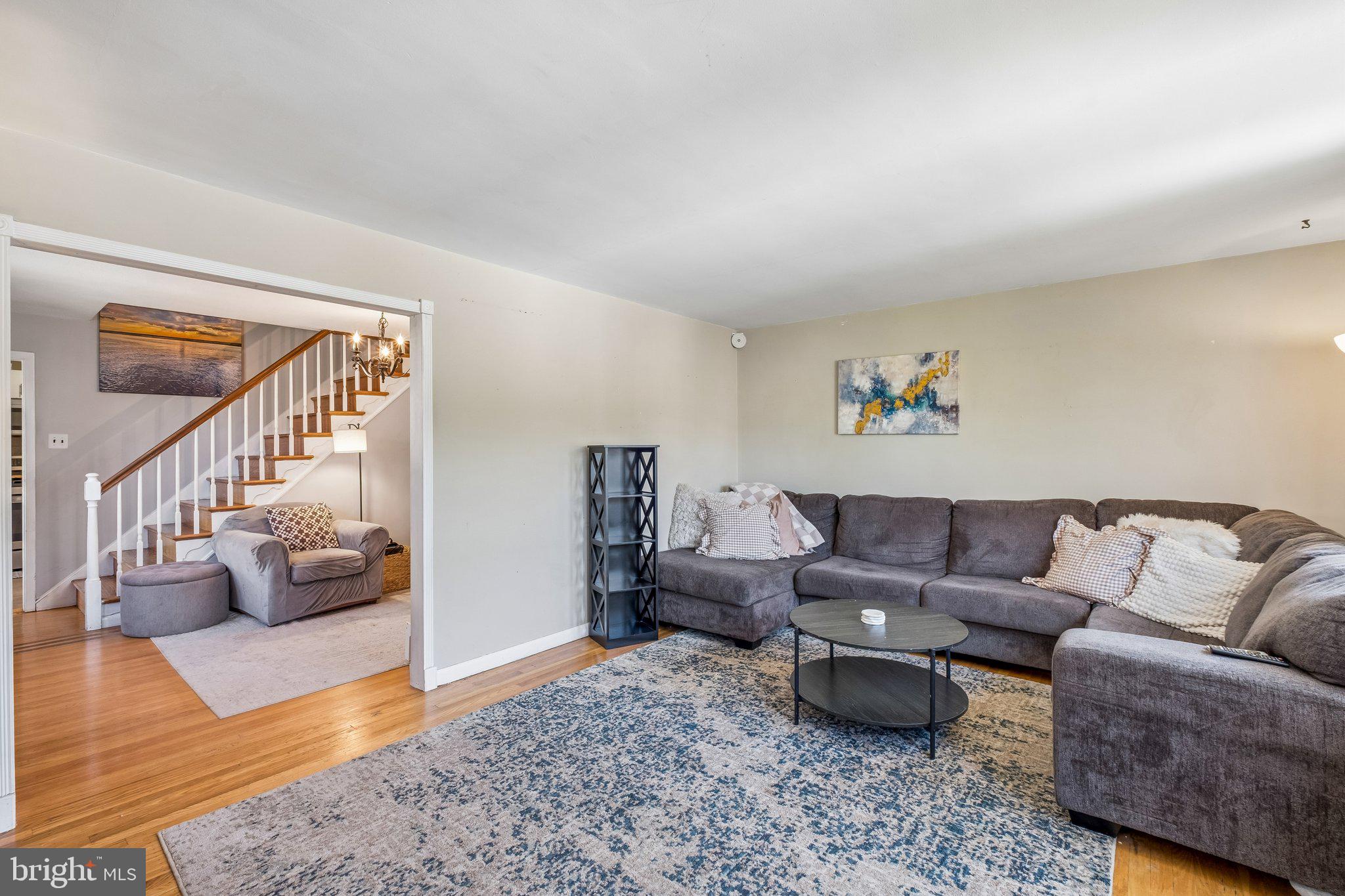 725 Hill Road Philadelphia, PA 19128 - Photo 3 of 43 a living room with furniture and stairs