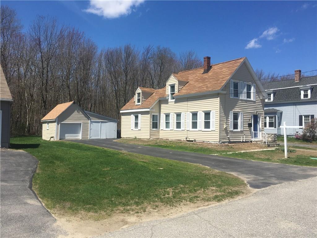 Front and side view of the property