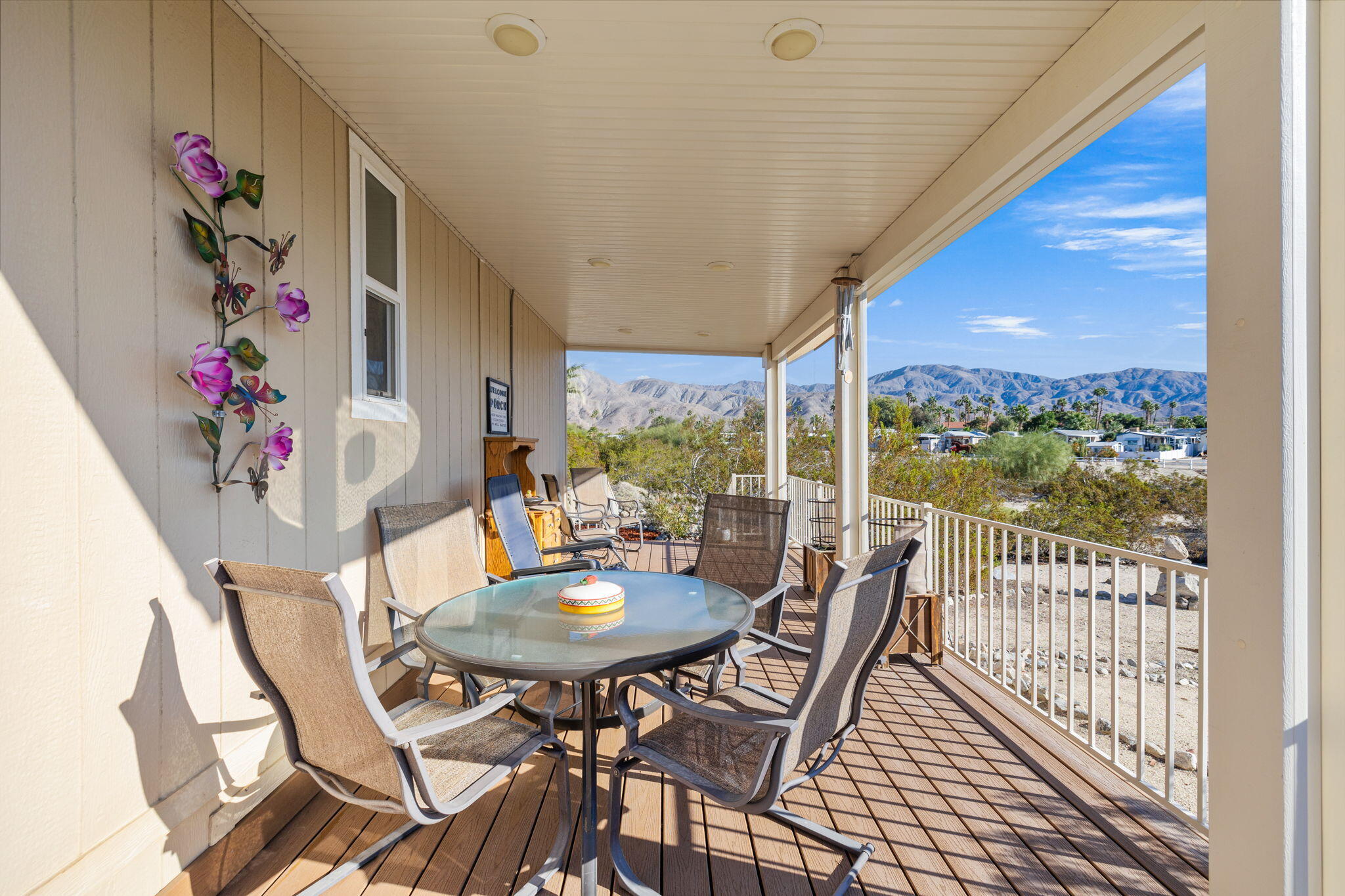 74711 Dillon Road, Unit 312 Desert Hot Springs, CA 92241 - Photo 6 of 49 a view of a dining room with furniture window and outside view