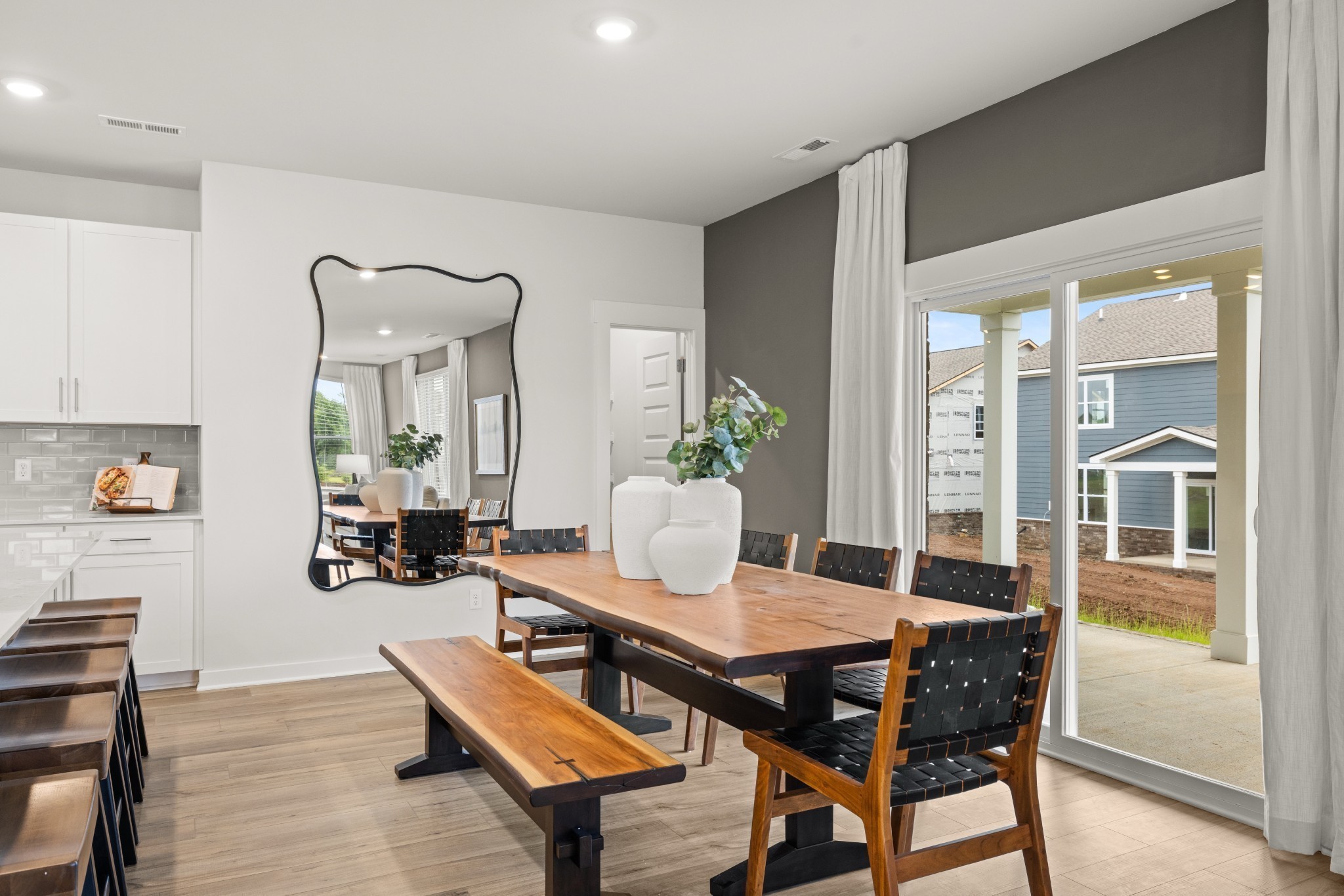 3440 Shigo Street Murfreesboro, TN 37130 - Photo 17 of 69 a view of a dining room with furniture window and wooden floor