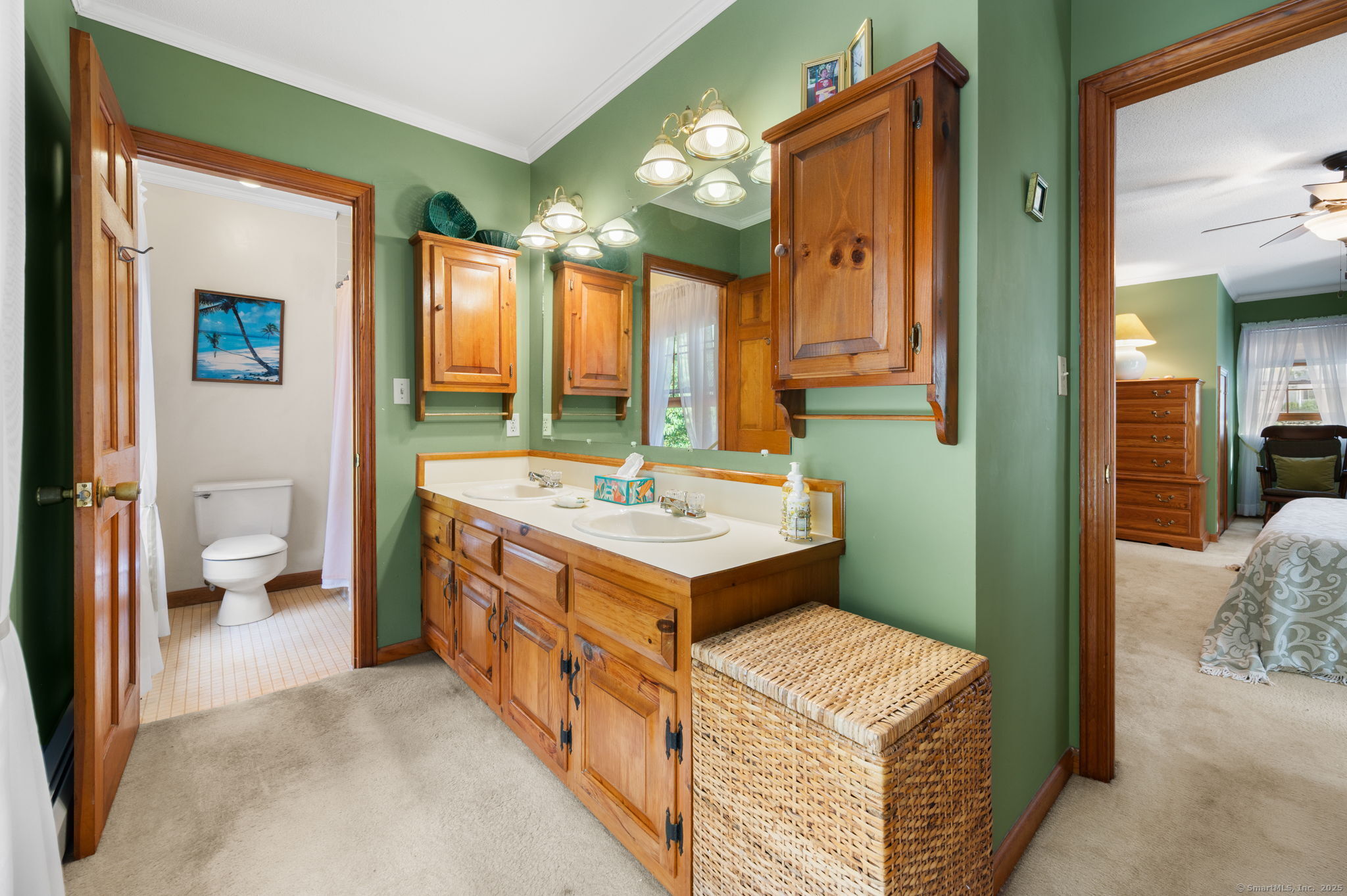 383 Lathrop Road Plainfield, CT 06374 - Photo 28 of 40 a bathroom with a sink vanity granite and a mirror