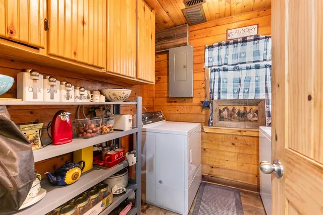 a room with storage and utility