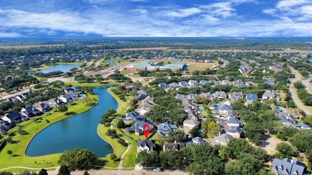 an aerial view of a city