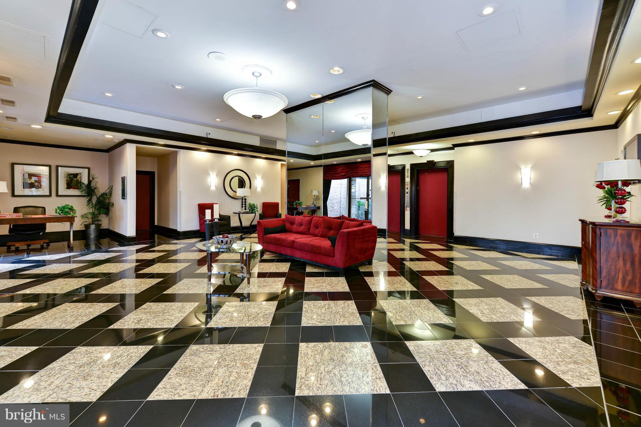 1220 Blair Mill Road, Unit 704 Silver Spring, MD 20910 - Photo 3 of 30 Gracious Marble Lobby