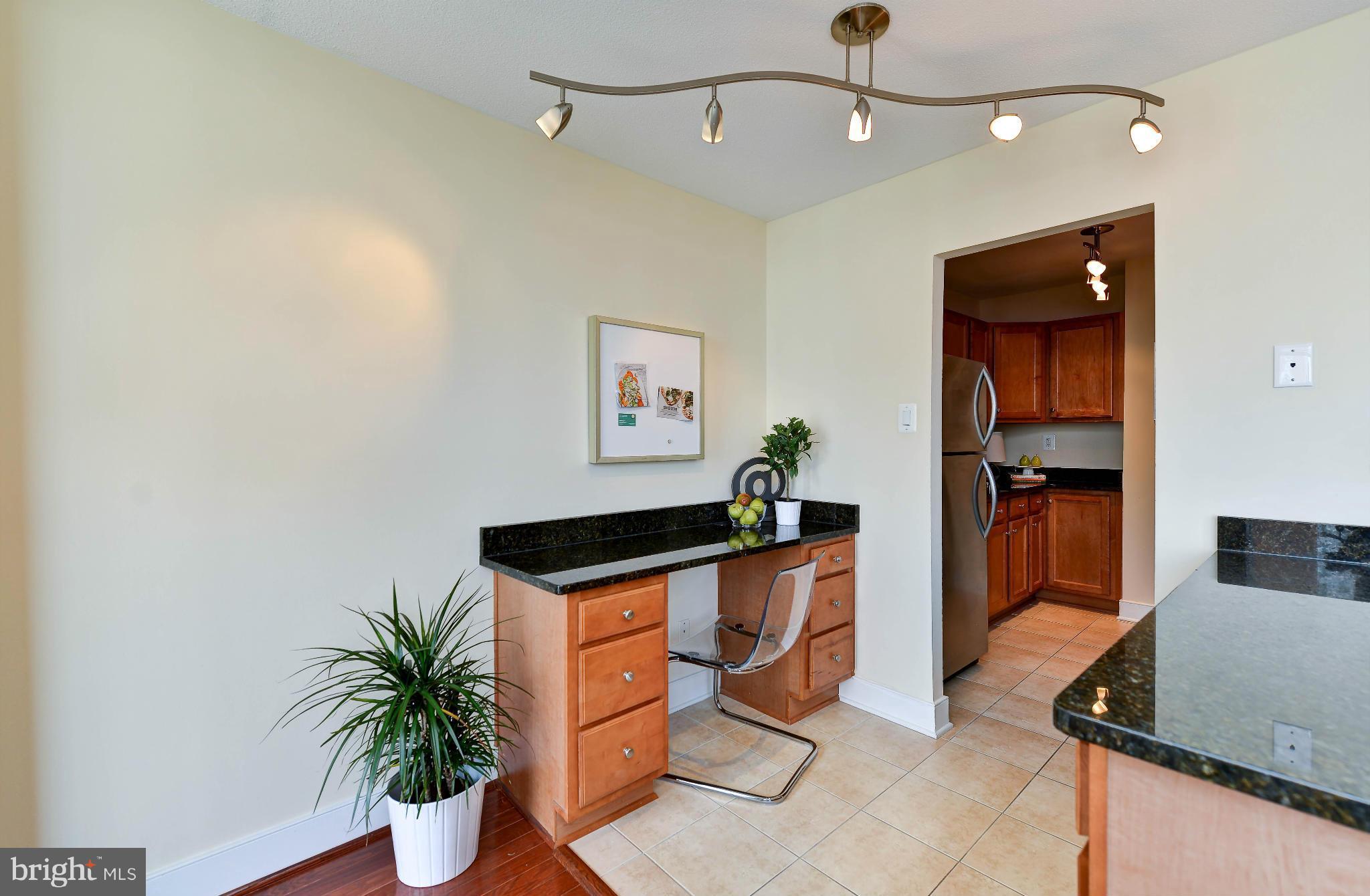 1220 Blair Mill Road, Unit 704 Silver Spring, MD 20910 - Photo 10 of 30 Built in Desk w/ Granite Top