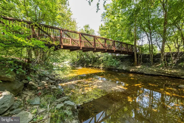 a view of a park with slide