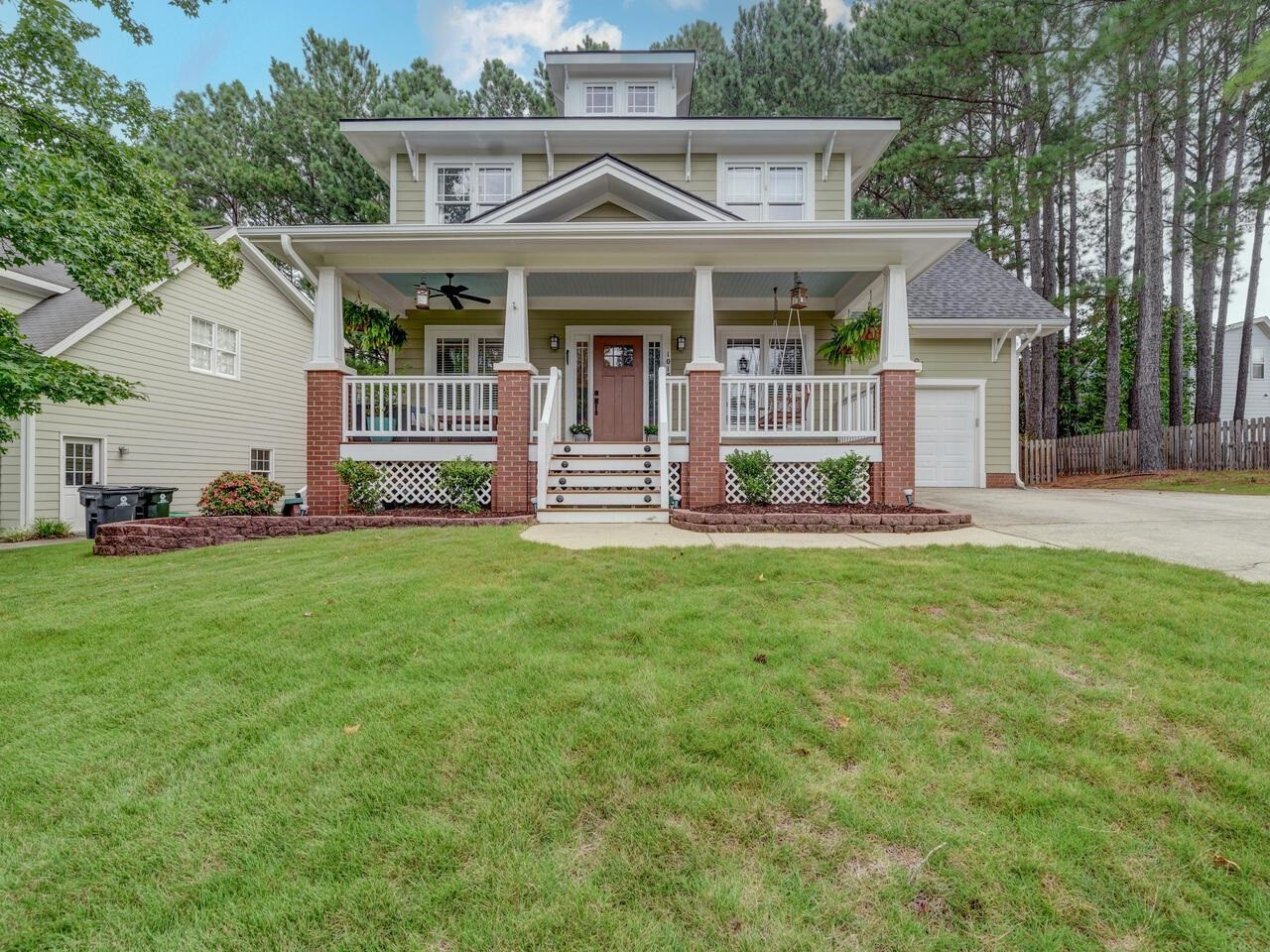 1015 Scotts Ridge Trail Apex, NC 27502 - Photo 1 of 51 Beautiful craftsman style home built by Preservation Homes. Exterior Front