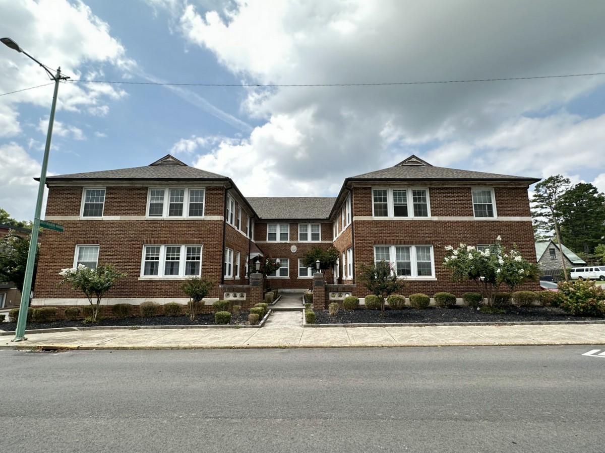 a front view of a house