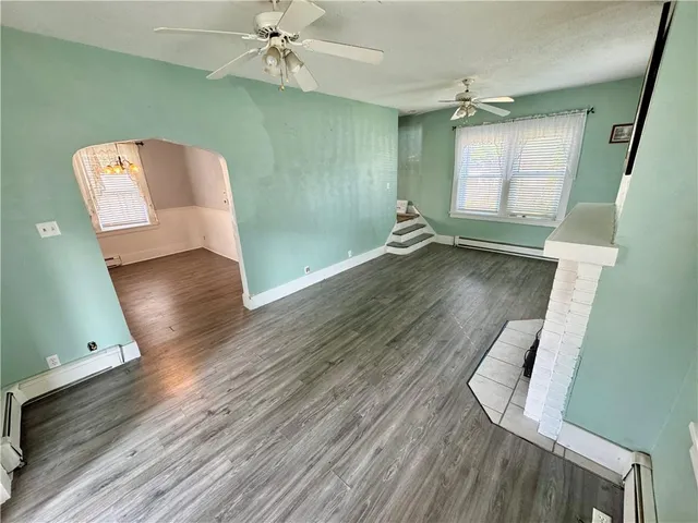 wooden floor in an empty room