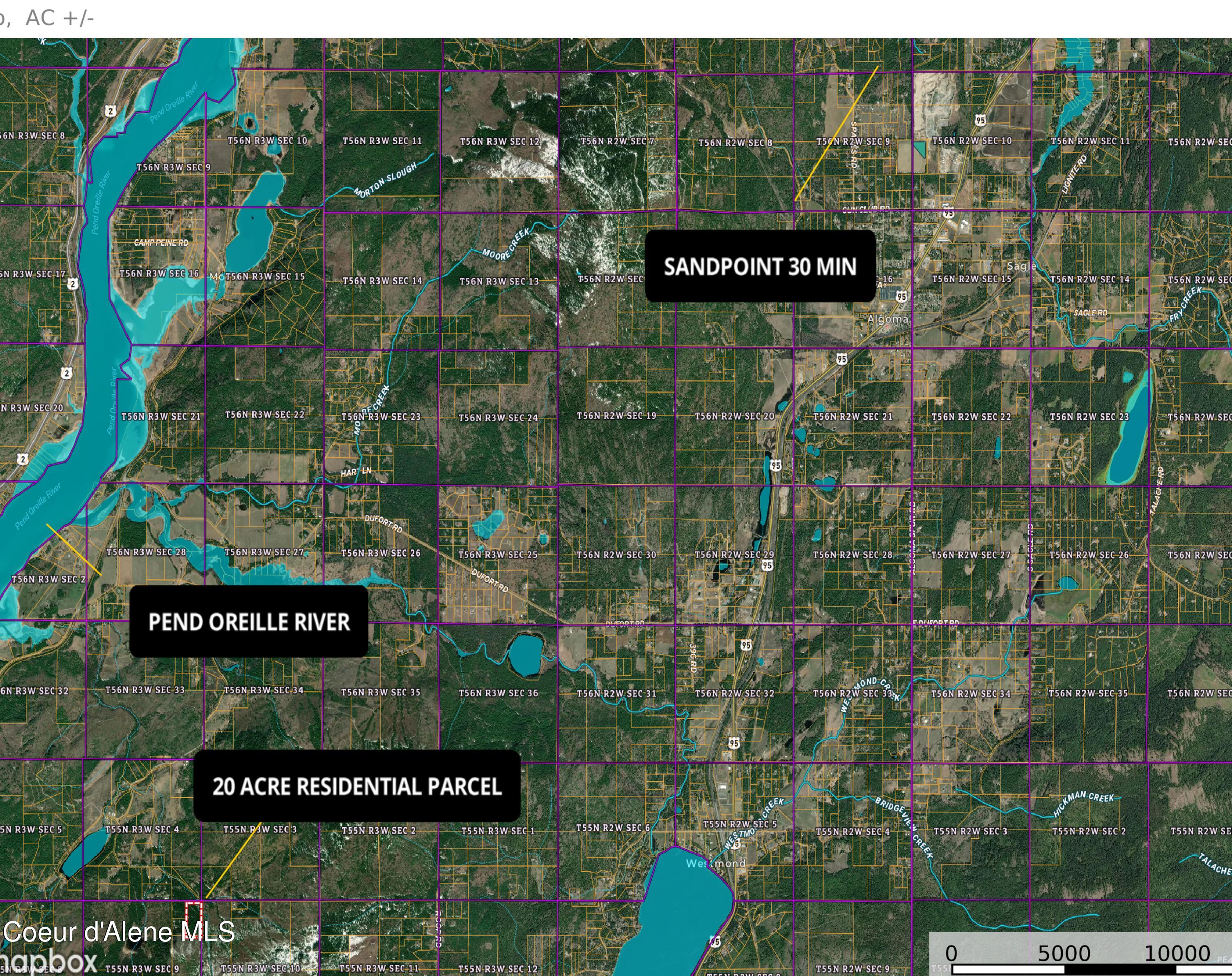 Nka 20-ac Schneiders Road Sagle, ID 83860 - Photo 50 of 50 Location Map pic MLS