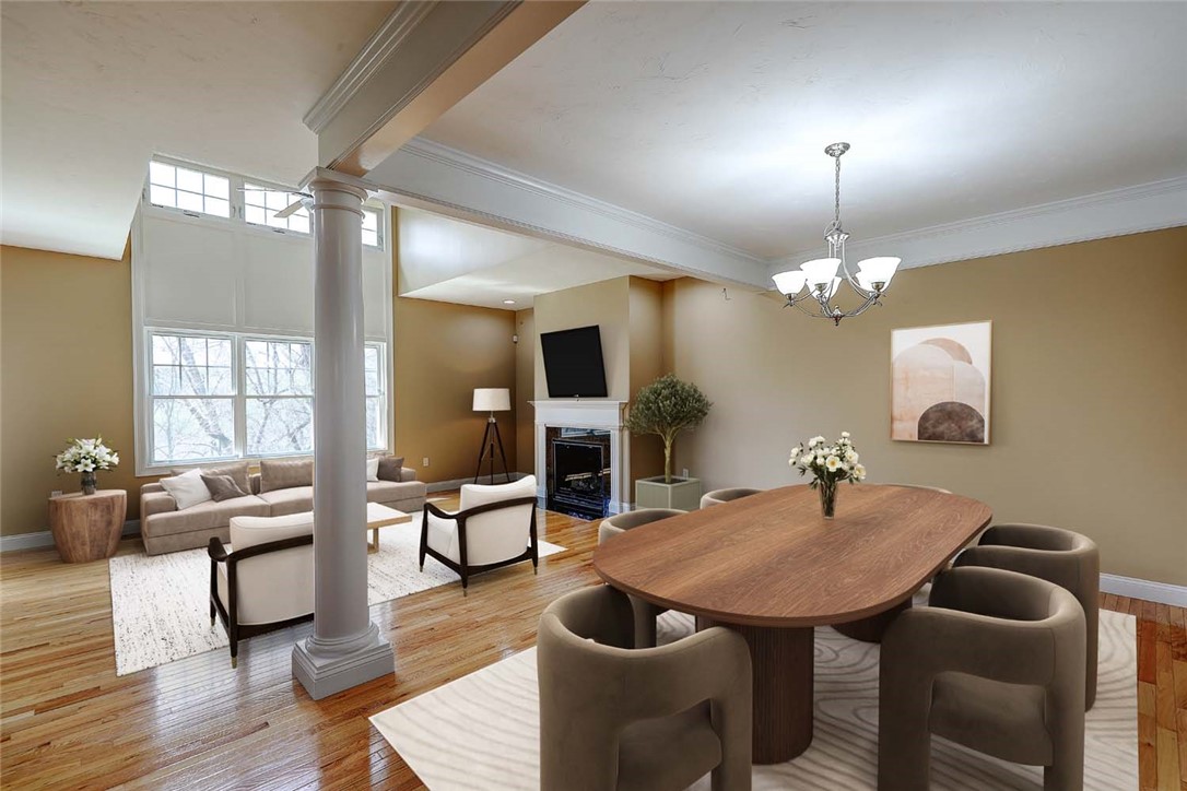 500 Mendon Road, Unit 423 Cumberland, RI 02864 - Photo 18 of 41 Dining room/virtually staged
