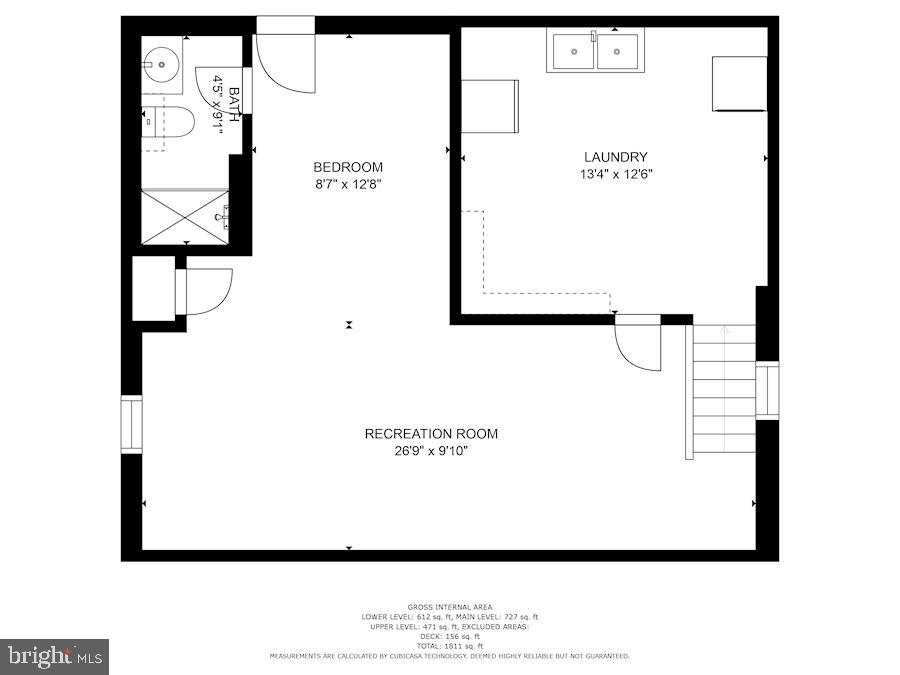 3124 Jennings Road Kensington, MD 20895 - Photo 41 of 42 Lower Level Floor Plan