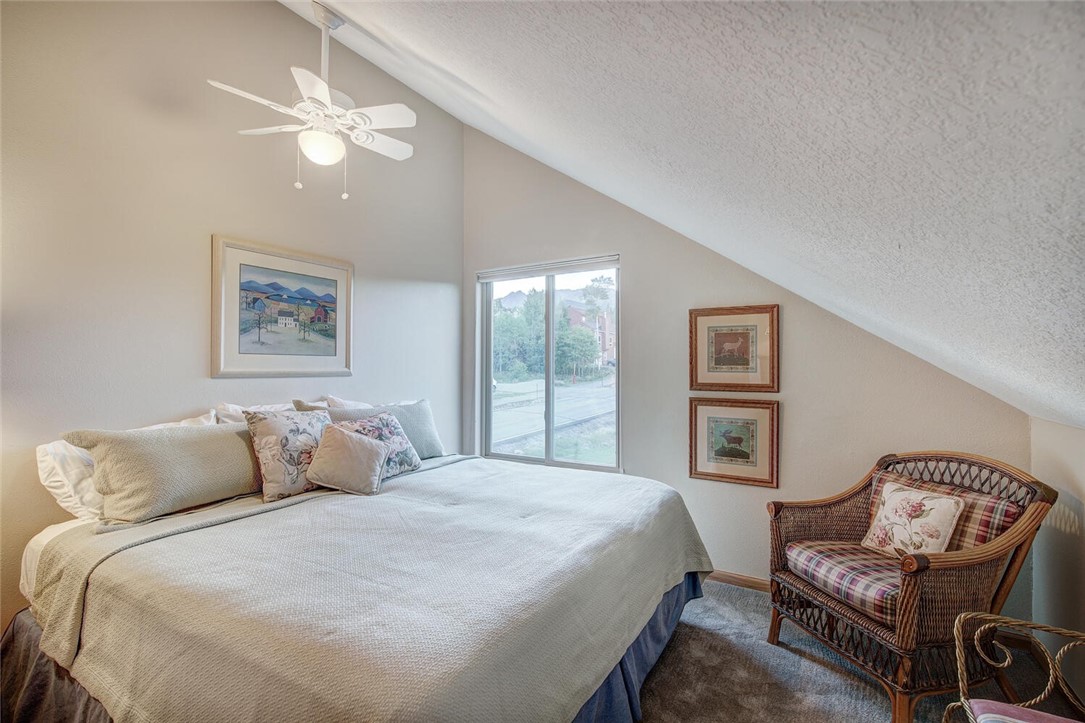 591 Ryan Gulch Road Silverthorne, CO 80498 - Photo 21 of 34 The second bedroom is upstairs, adjacent to the sitting area.