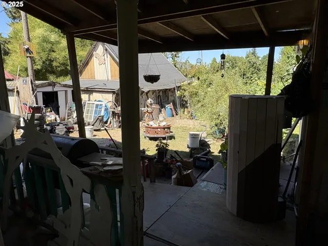 a view of balcony and patio