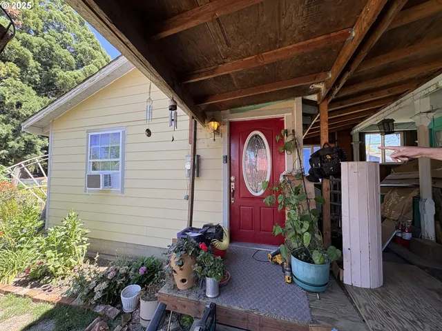 a front view of a house