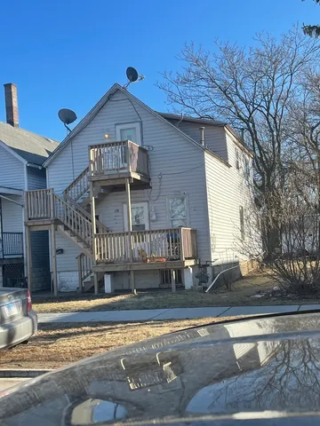 front view of a house with a street