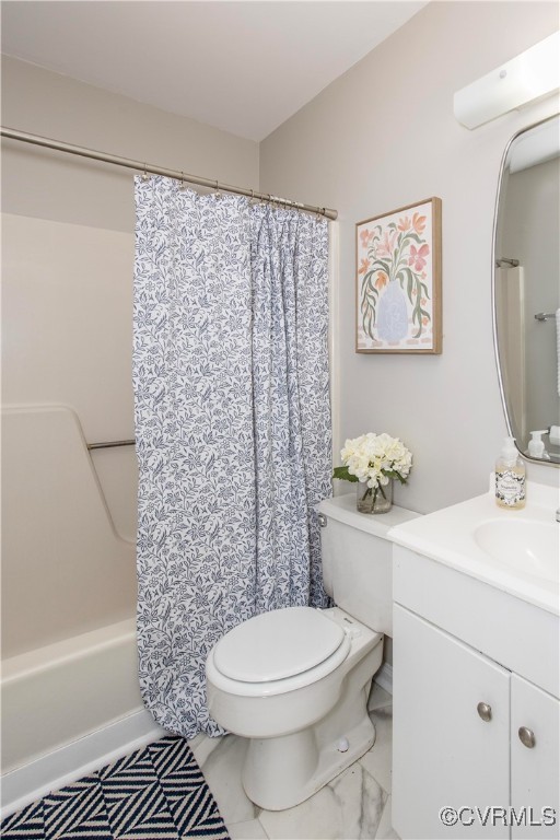 7856 Epic Road Richmond, VA 23235 - Photo 13 of 32 Bathroom featuring vanity and shower / bath combo