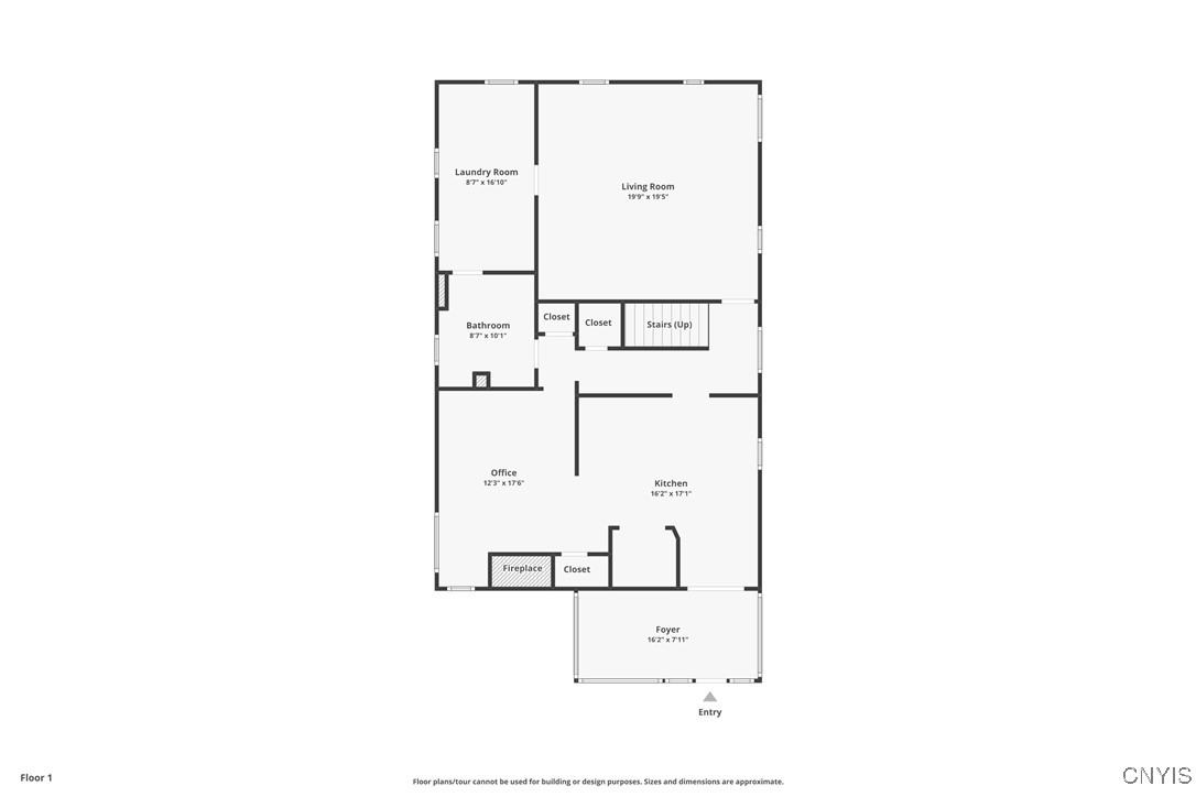 7410 Rice Road Throop, NY 13021 - Photo 43 of 45 First floor floor plan