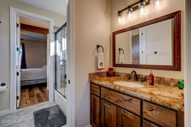 a view of parking garage with cars