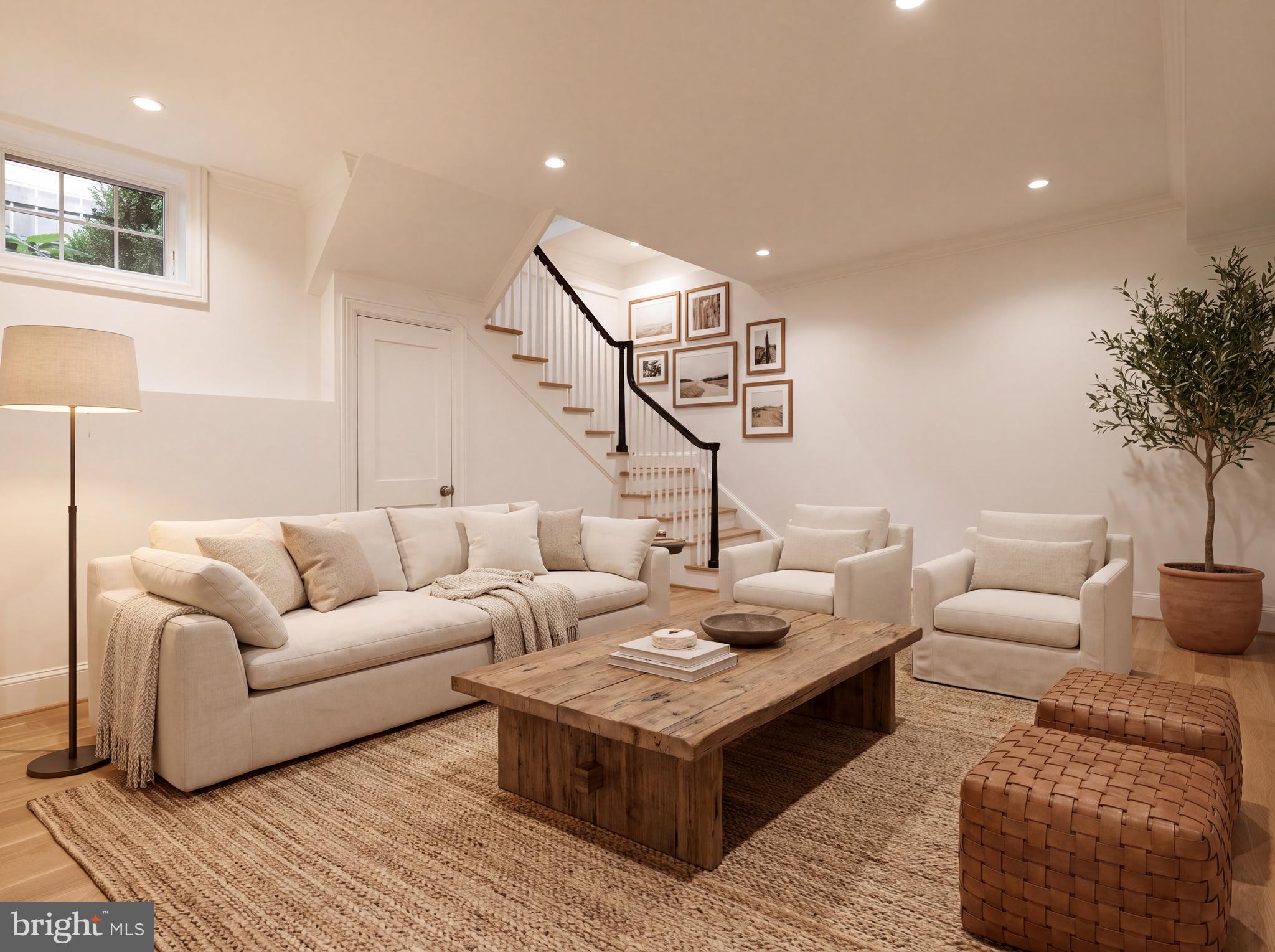 3418 Reservoir Road Northwest Washington, DC 20007 - Photo 31 of 42 Virtually Staged Lower Level - 9 Foot Ceilings