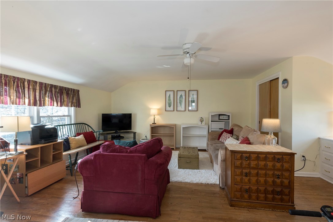 1170 Roland Road Lyndhurst, OH 44124 - Photo 13 of 36 Bedroom turned family room featuring, light wood-type flooring, and ceiling fan