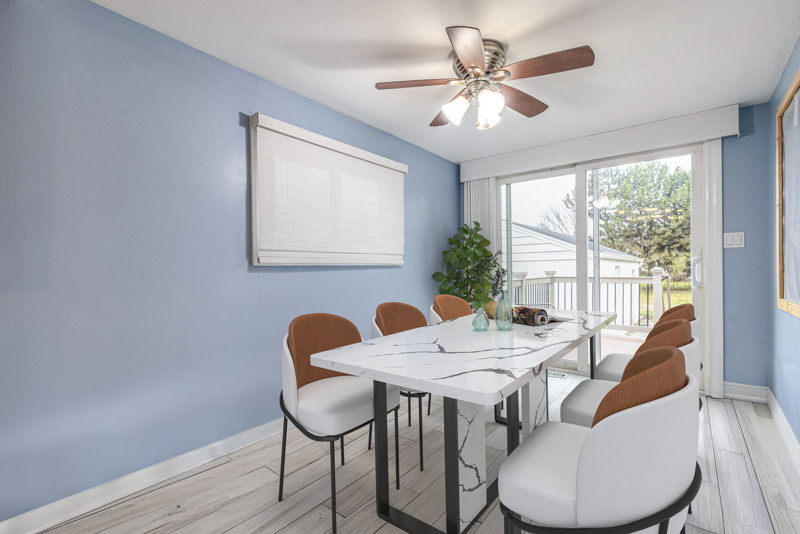 516 North Emroy Avenue Elmhurst, IL 60126 - Photo 11 of 35 a view of a dining room with furniture window and wooden floor