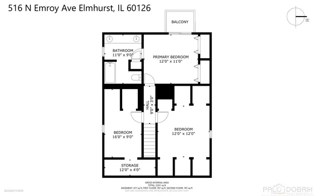 $550,000 | 516 North Emroy Avenue, Elmhurst, IL 60126