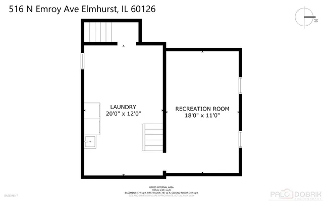 $550,000 | 516 North Emroy Avenue, Elmhurst, IL 60126