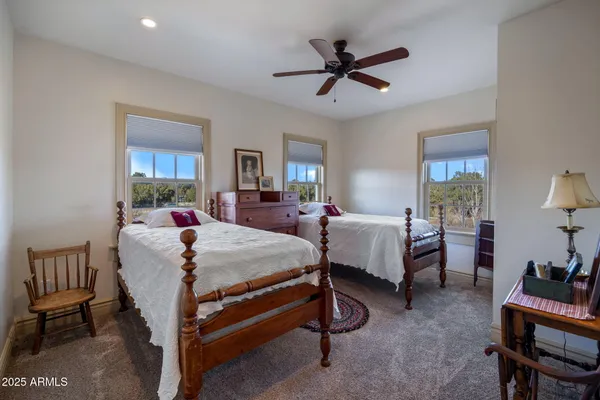 a view of a lake with a mountain in the background