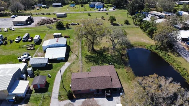 an aerial view of tennis court