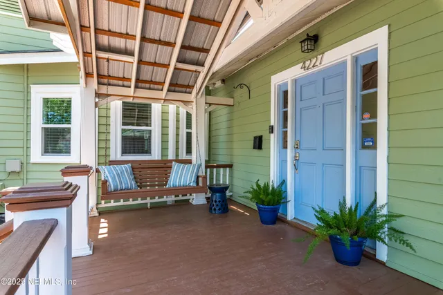 a living room filled with furniture