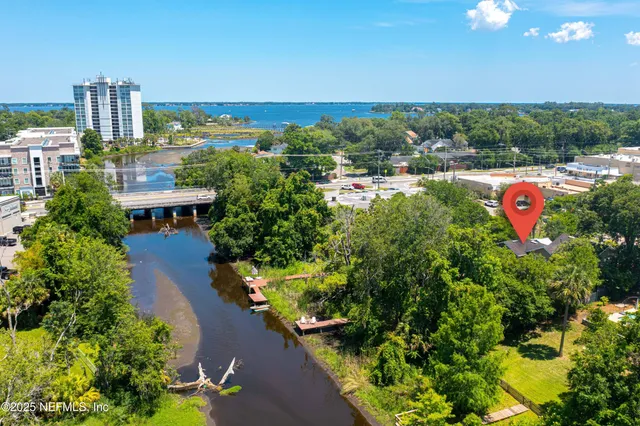 a view of a garden with an outdoor space