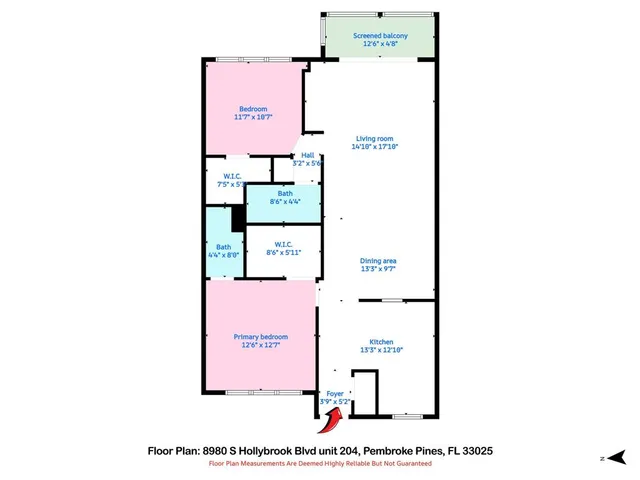 $175,000 | 8980 South Hollybrook Boulevard, Unit 204, Pembroke Pines, FL 33025
