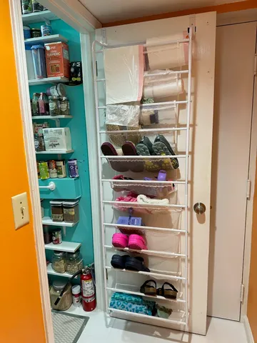 a room with storage and utility