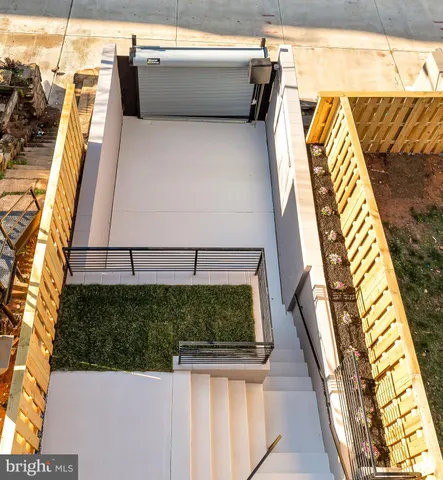 a view of walk in balcony with wooden floor