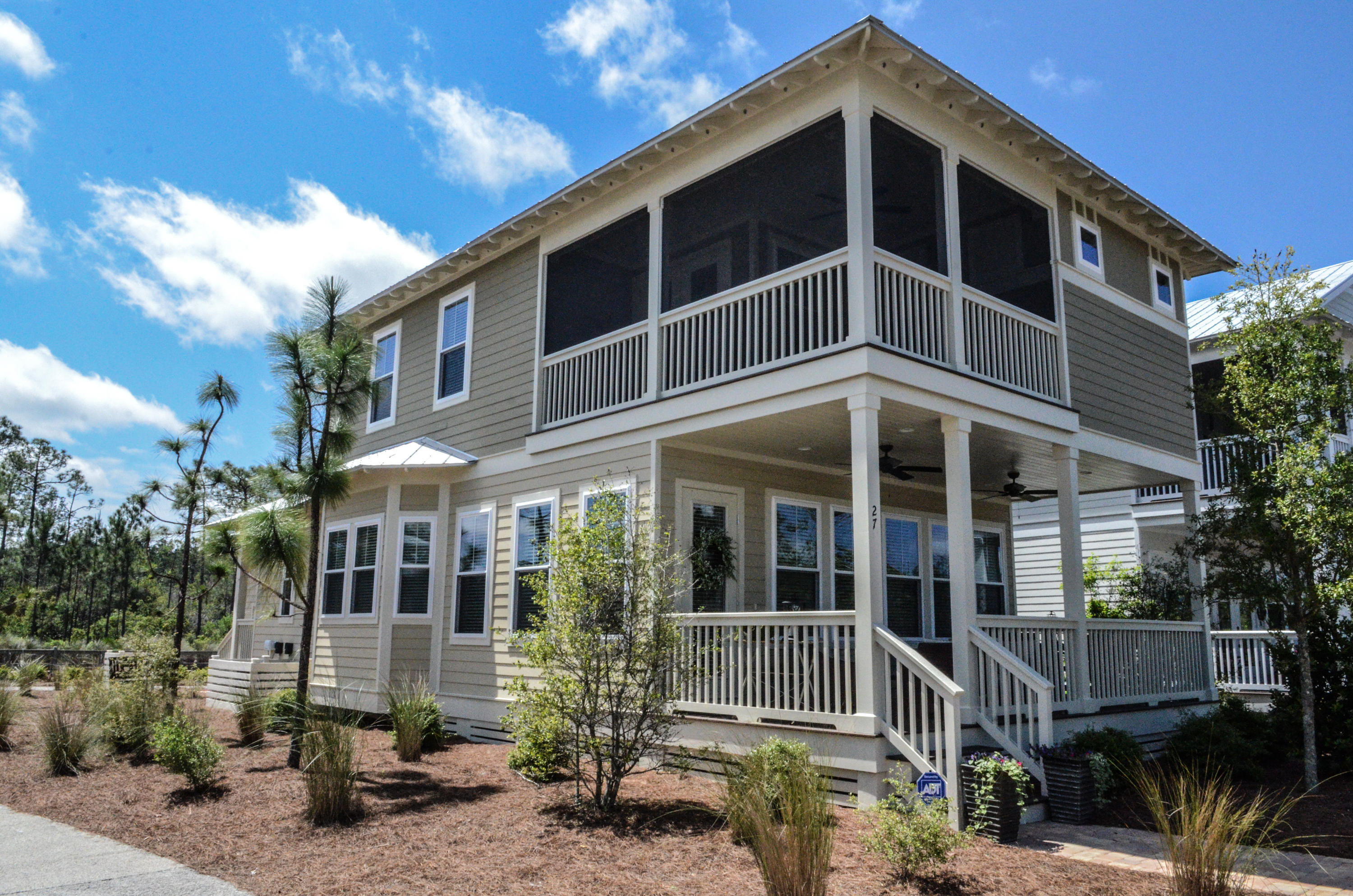 a front view of a house