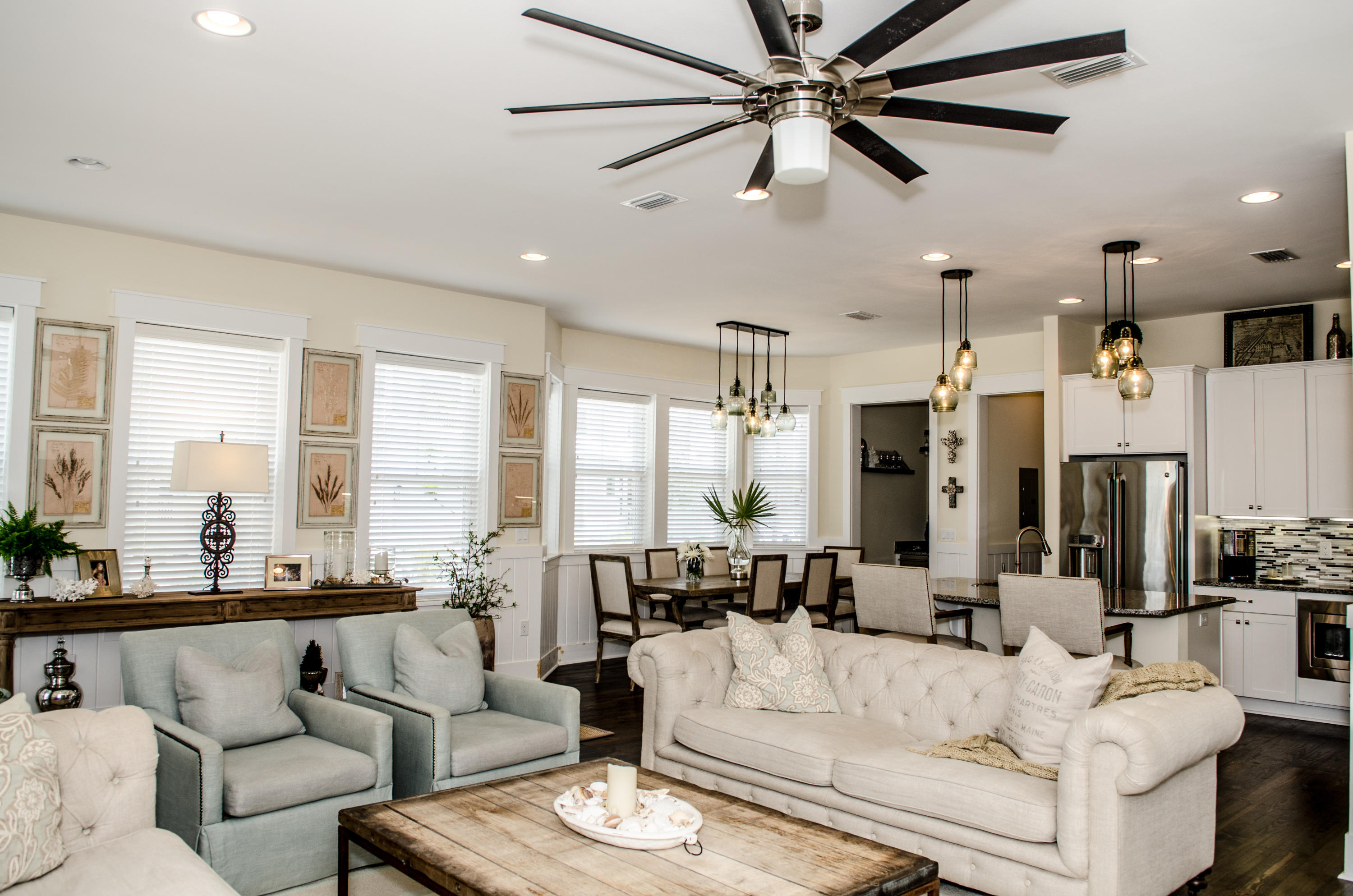 27 Rain Lily Lane Santa Rosa Beach, FL 32459 - Photo 3 of 21 a living room with furniture kitchen view and a large window
