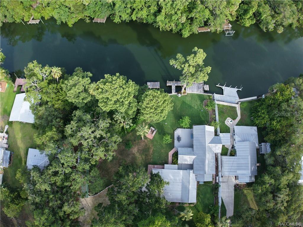 5217 Riverside Drive Yankeetown, FL 34498 - Photo 49 of 54 an aerial view of a house with lake view