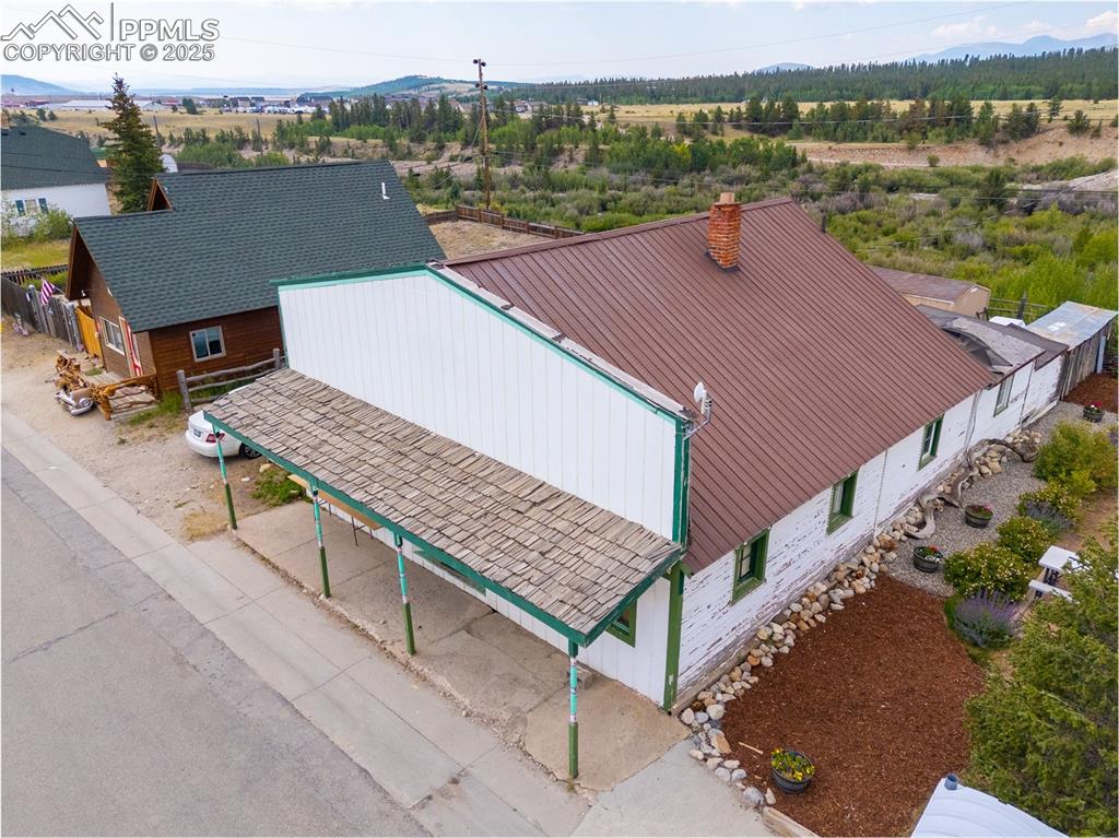 549 Front Street Fairplay, CO 80440 - Photo 2 of 5 an aerial view of a house with a yard
