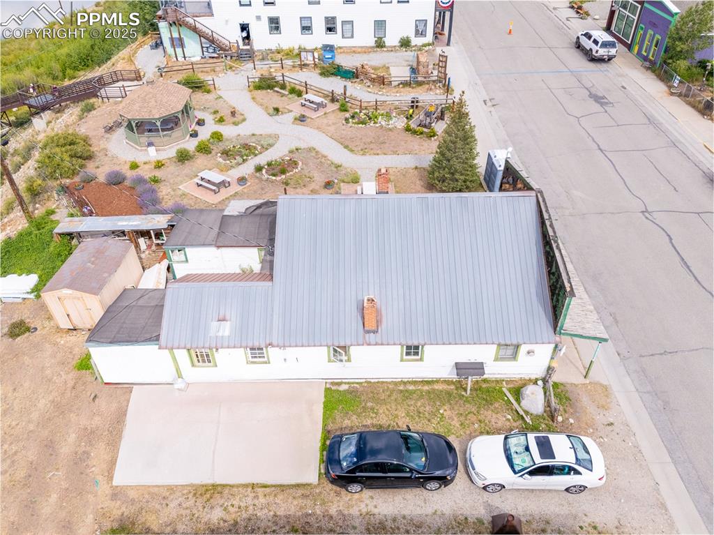 549 Front Street Fairplay, CO 80440 - Photo 3 of 5 an aerial view of a house with a swimming pool